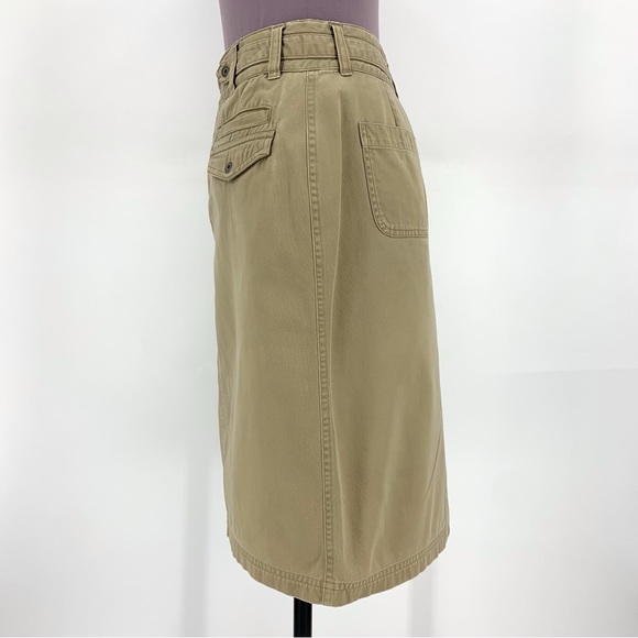 Columbia XCO Khaki Cotton Cargo Style Mini Pencil Skirt, 8 - Picture 5 of 16